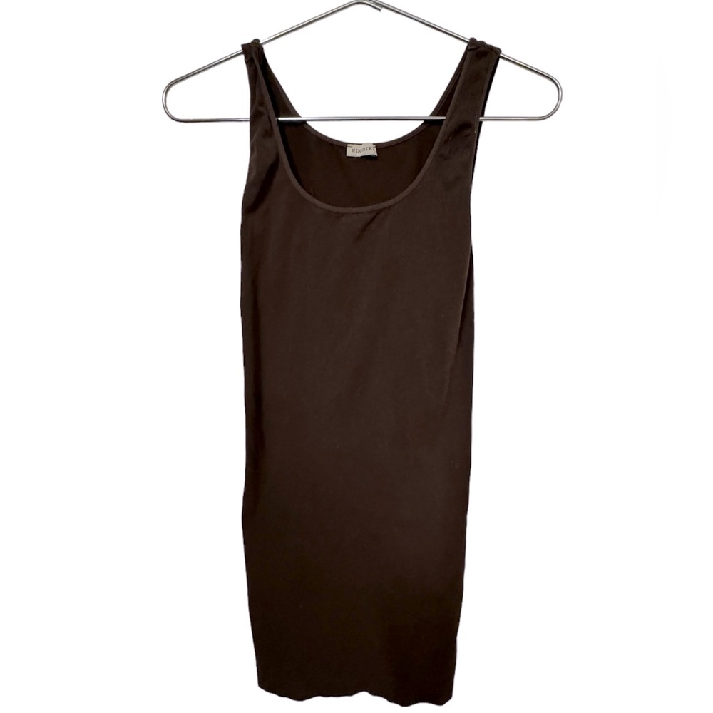 High End Nikibiki Brown Women’s S Club Form Fit Tank Maxi Dress MINTY